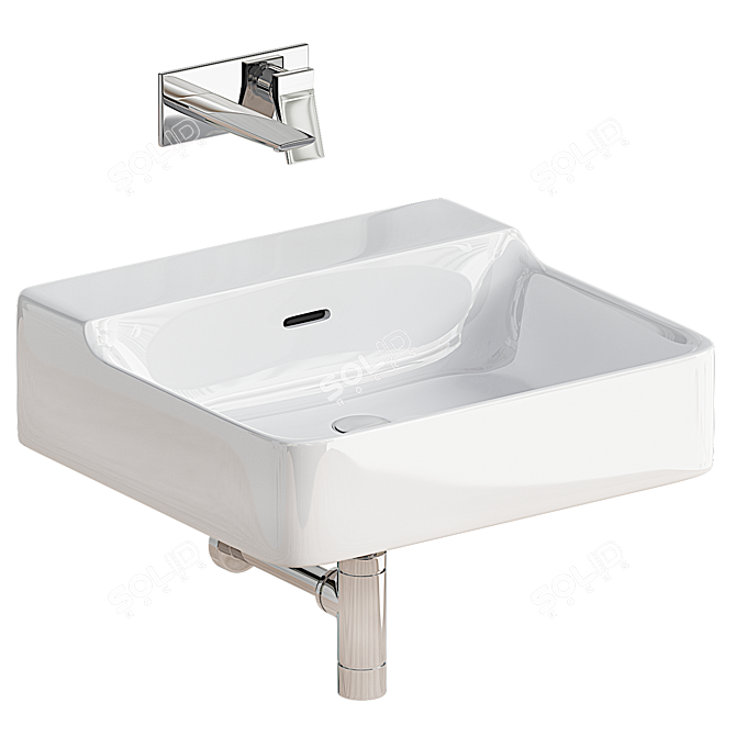  Modern Ceramic Washbasin Ideal Standard 3D model image 1