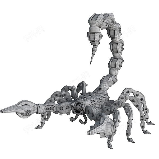 Scorpion Robot Model 3D model image 5