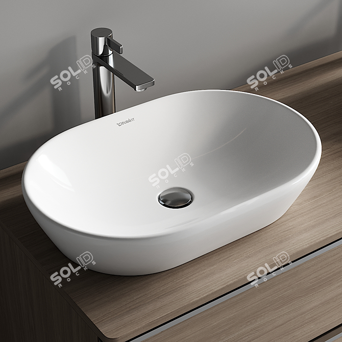 Sleek D-Neo Vanity Set 3D model image 2