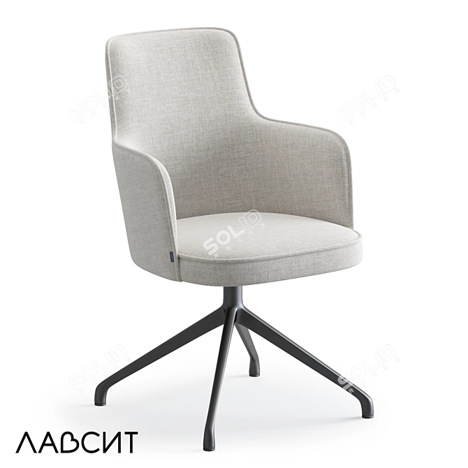 Dale Swivel Armchair by Lavsit 3D model image 1