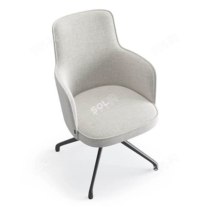 Dale Swivel Armchair by Lavsit 3D model image 3