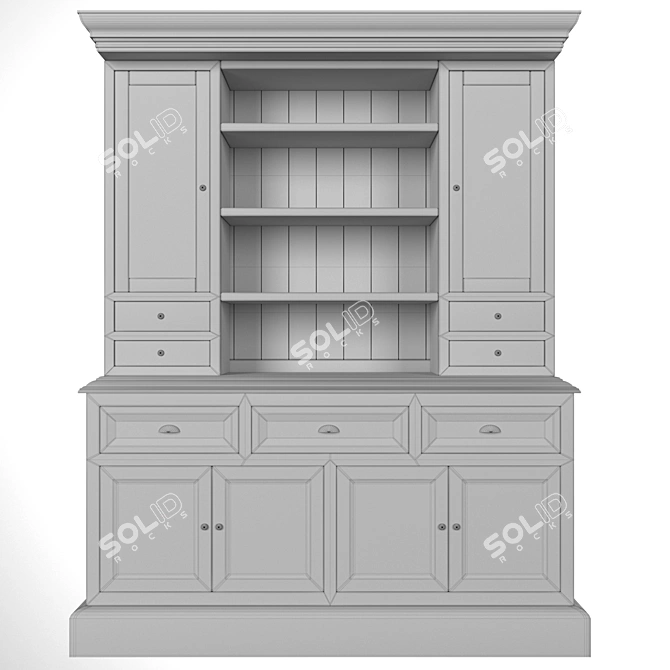 Modern Bookshelf Display Showcase 3D model image 3