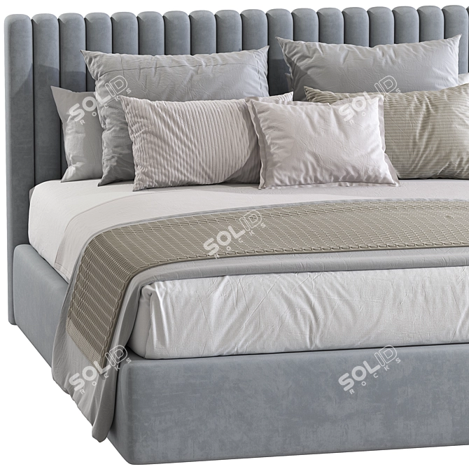 Mora Double Bed Model 176 3D model image 3