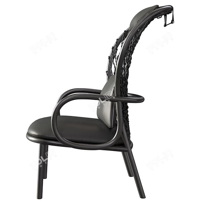 Scandinavian Style Gemla Lounge Chair 3D model image 2