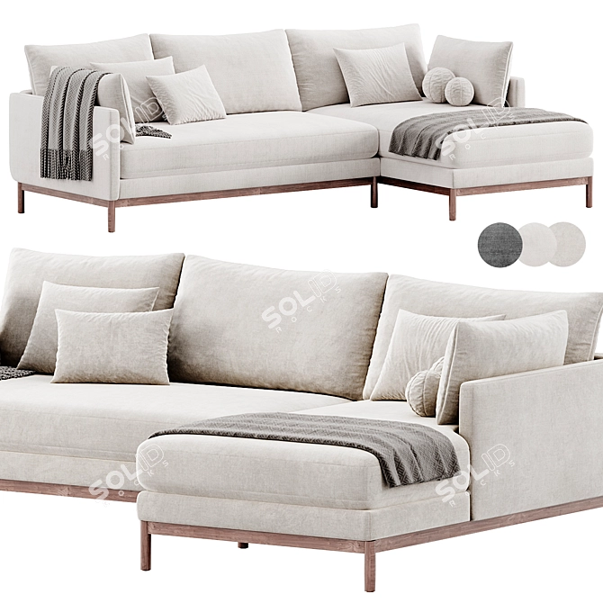  Hargrove Corner Sofa by West Elm 3D model image 1