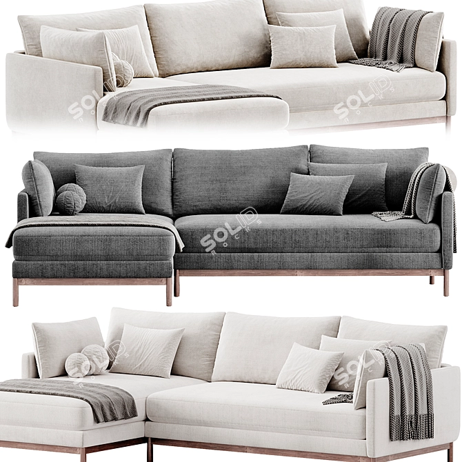  Hargrove Corner Sofa by West Elm 3D model image 2