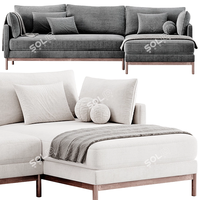  Hargrove Corner Sofa by West Elm 3D model image 3