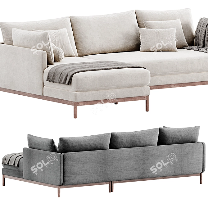  Hargrove Corner Sofa by West Elm 3D model image 4