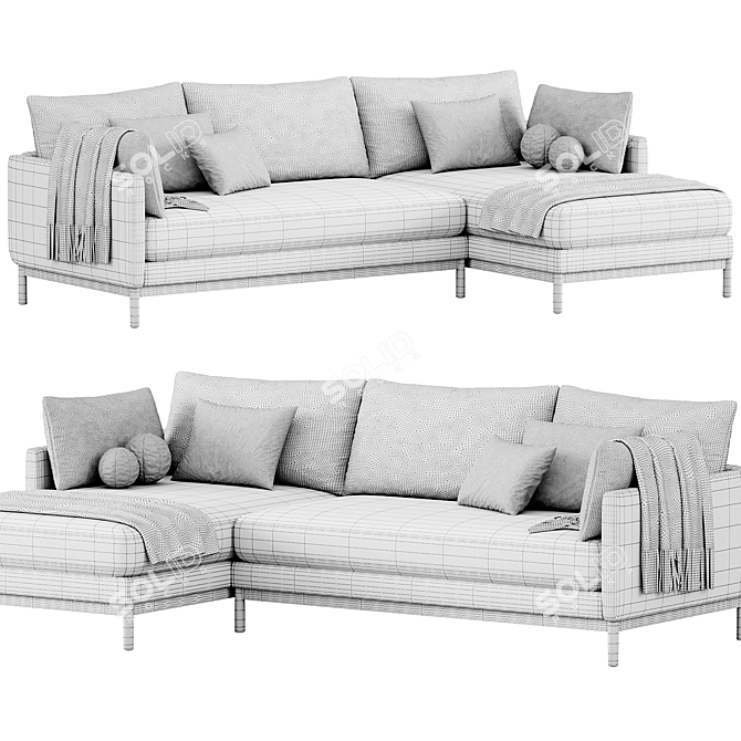  Hargrove Corner Sofa by West Elm 3D model image 5