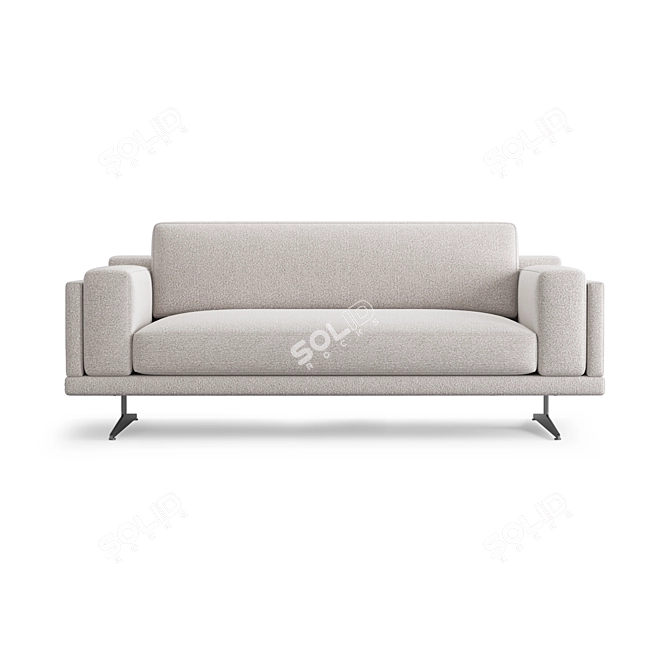 Floating Pike Modular Sofa 3D model image 2