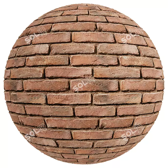  Natural Terrakotta Brick Texture Pack 3D model image 6