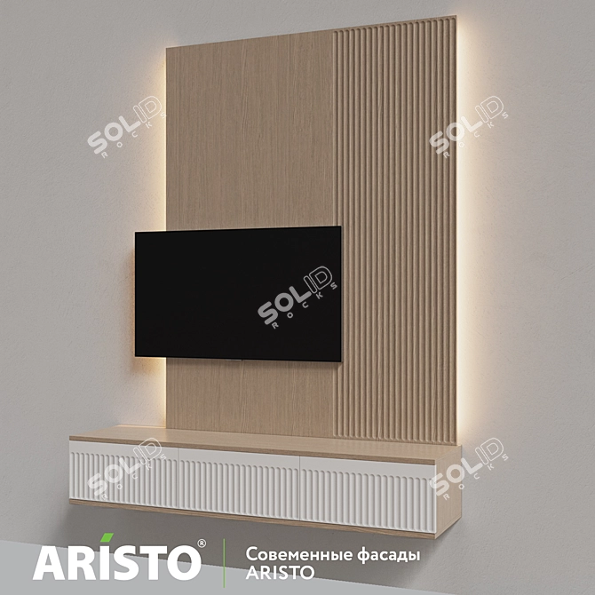 Modern MDF Fronts Collection 3D model image 1