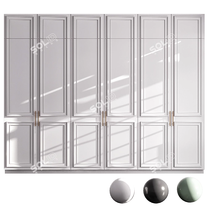  Modern Wardrobe Design CORONA+VRAY 3D model image 1