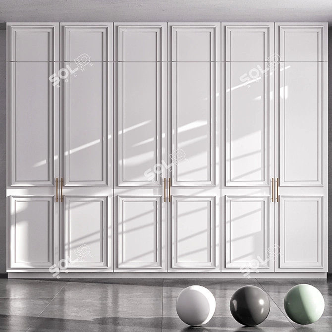 Modern Wardrobe Design CORONA+VRAY 3D model image 2