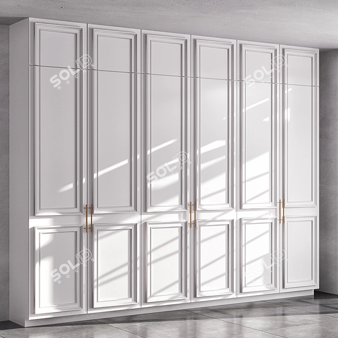  Modern Wardrobe Design CORONA+VRAY 3D model image 3