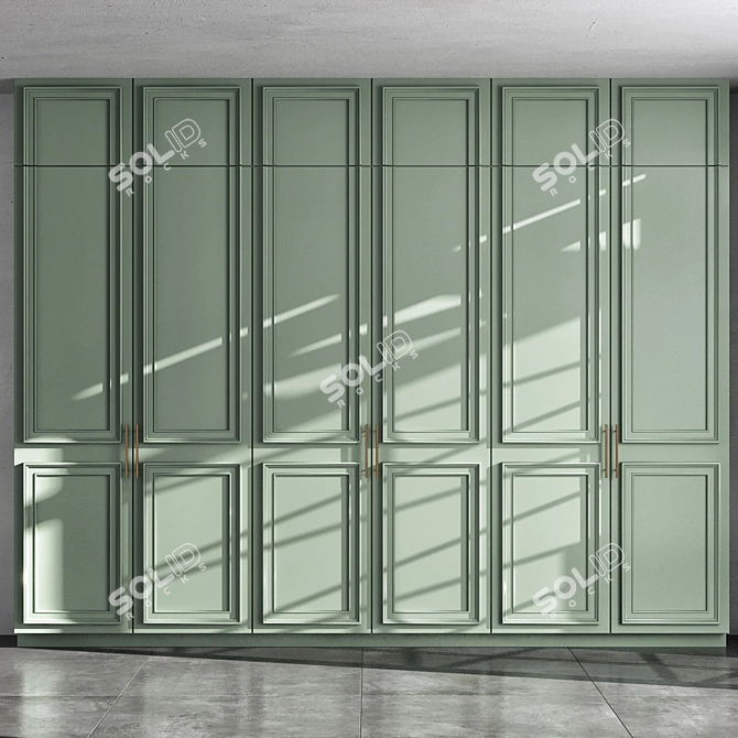  Modern Wardrobe Design CORONA+VRAY 3D model image 5