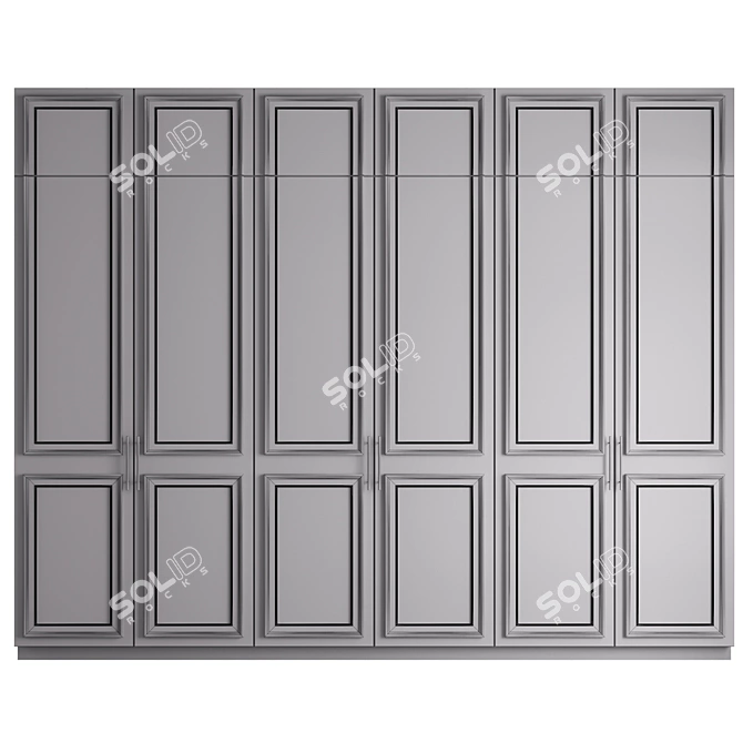  Modern Wardrobe Design CORONA+VRAY 3D model image 6