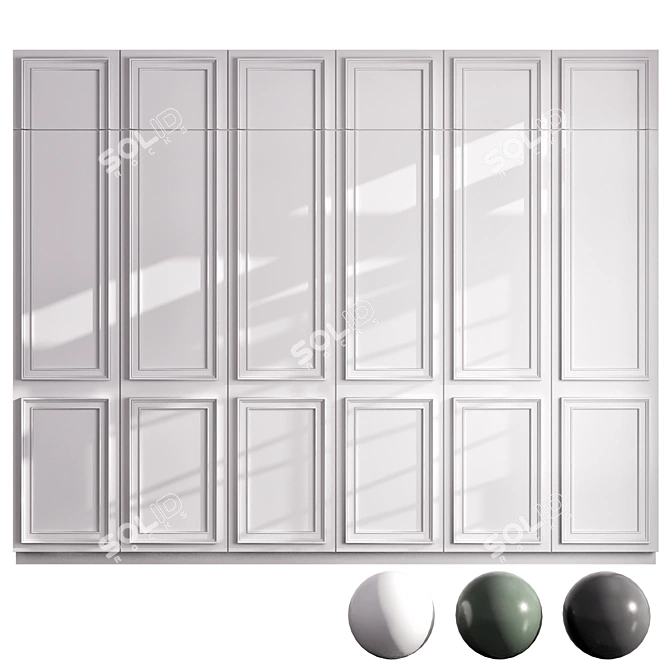  Modern Wardrobe Design CORONA+VRAY 3D model image 7
