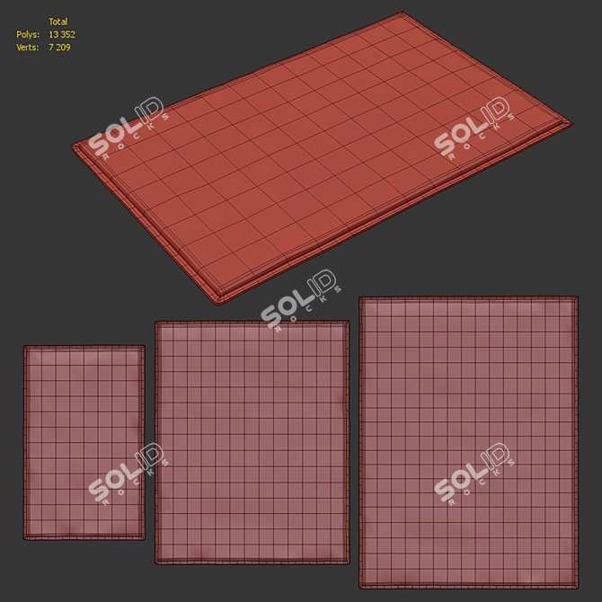 Studioilse Tufted Rug Set 3D model image 6