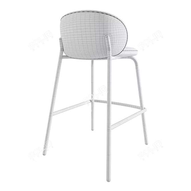 Modern Corona Princeton Barstool Model 3D model image 14