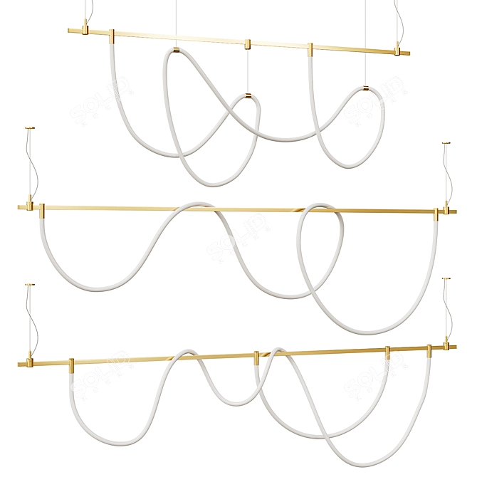 Modern Lighting Combo: Freelight & Auroom 3D model image 1