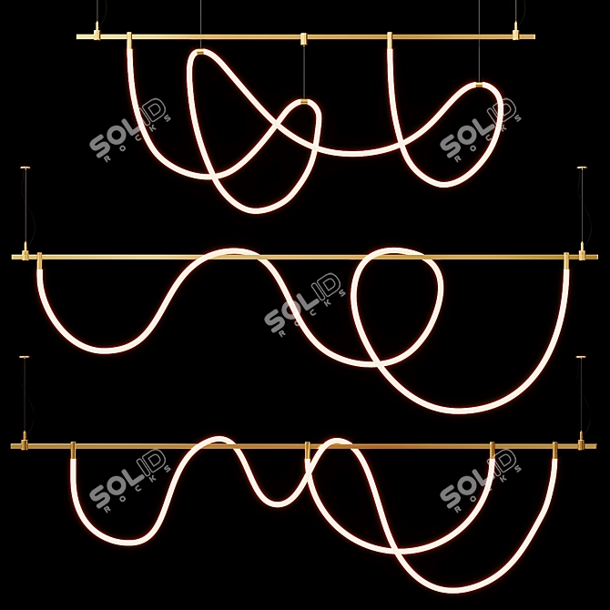 Modern Lighting Combo: Freelight & Auroom 3D model image 2