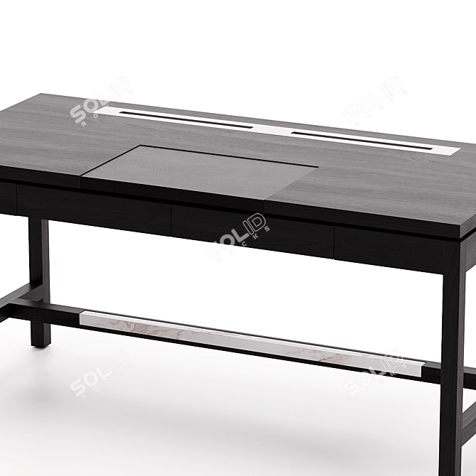 Sleek ST JOHNES JNL Desk 3D model image 3