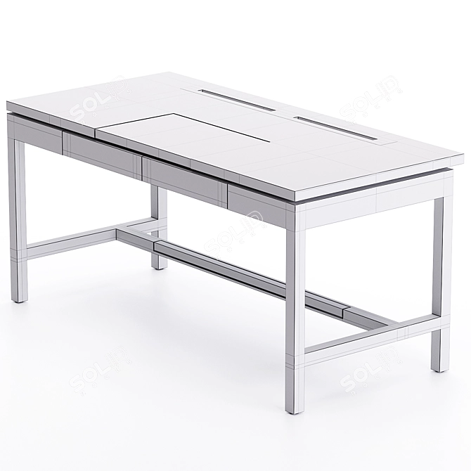 Sleek ST JOHNES JNL Desk 3D model image 5