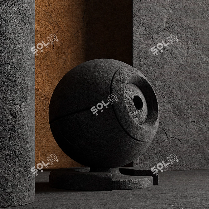 Seamless Rock Wall Texture Kit 3D model image 7