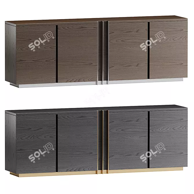 Modern Chic D'Arc Sideboard 3D model image 1