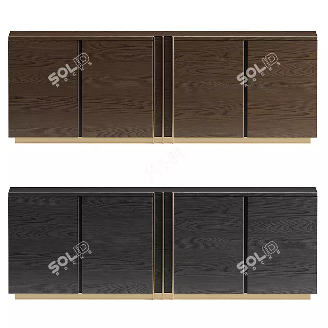 Modern Chic D'Arc Sideboard 3D model image 2