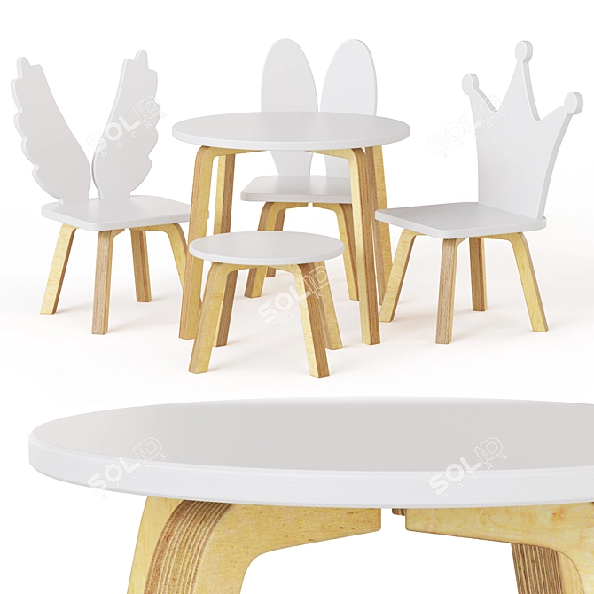  Millwood Kids Furniture Set 3D model image 1