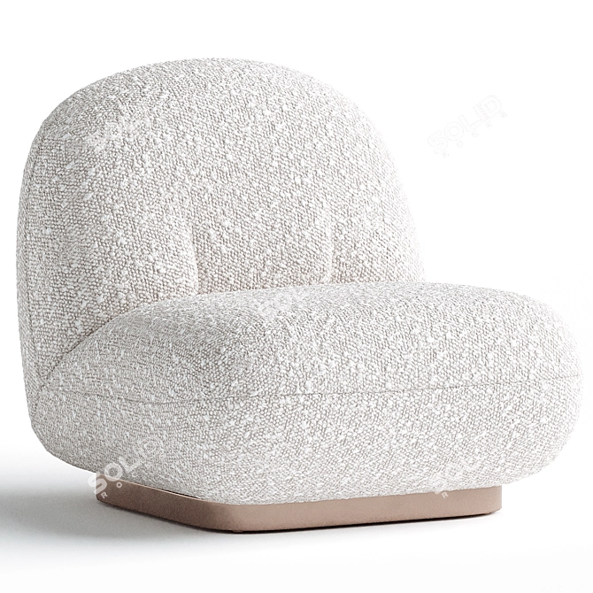 Elegant Valsheep Accent Chair 3D model image 1