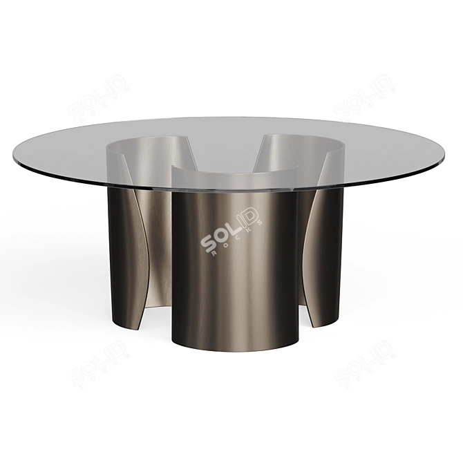 Tulczinsky Designer Round Dining Table 3D model image 1