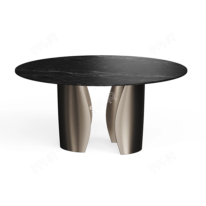 Tulczinsky Designer Round Dining Table 3D model image 2