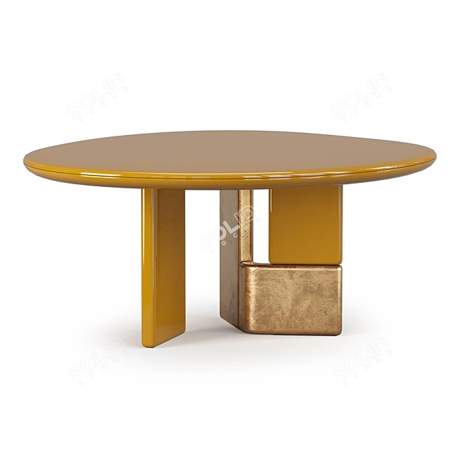 Sleek OVOO Table in CoronaPhysicalMtl 3D model image 3