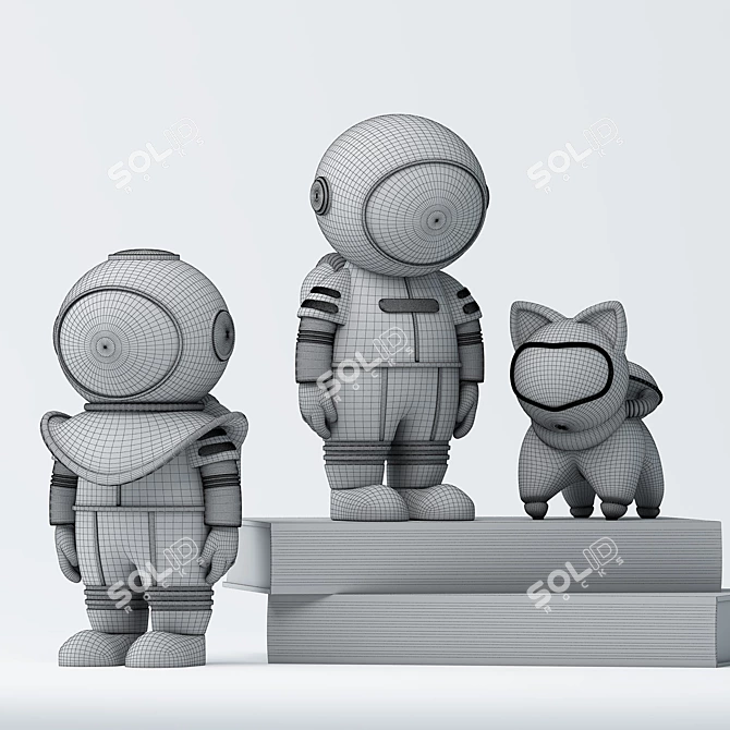 Charming Diver 3D Model  Vray 3D model image 2