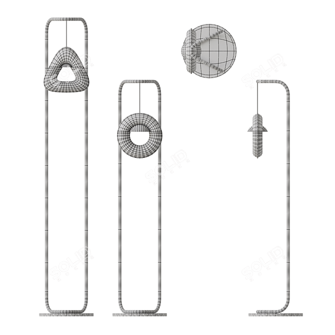 Venzel FL Glass Ring Torchier 3D model image 5