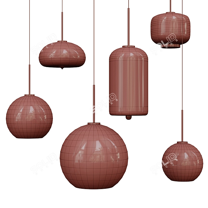 Stylish Pendant Lamp VILMO 3D model image 5