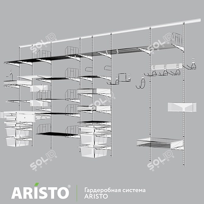 Aristo Garage Storage System 3D model image 4