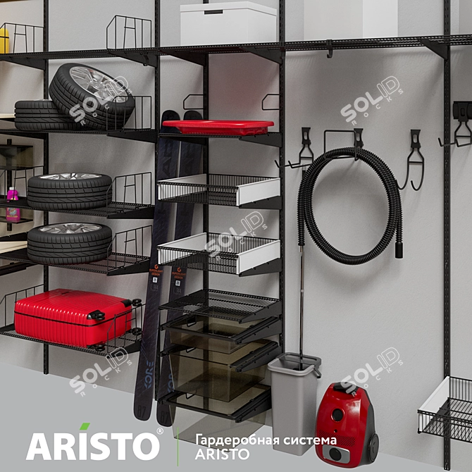 Aristo Garage Storage System 3D model image 6