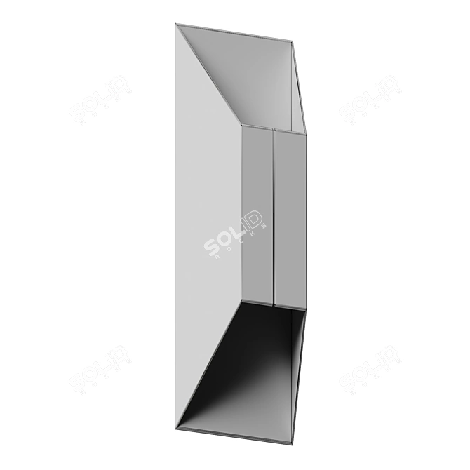 Sleek LED Wall Sconce Light 3D model image 5