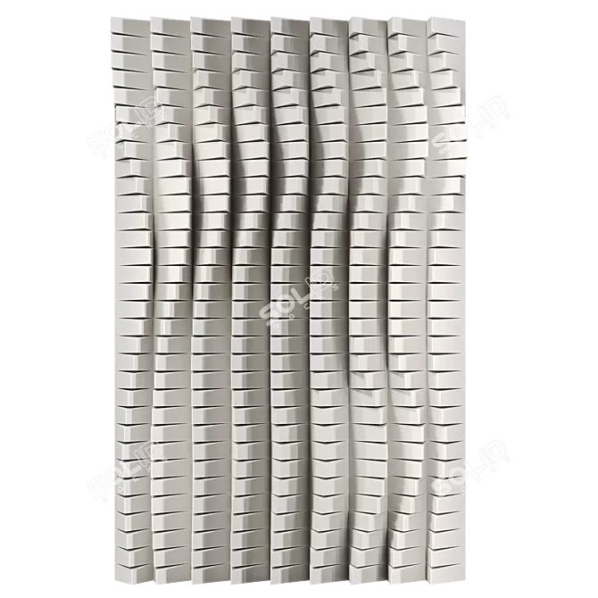 Anna Kruhelska Modern Metal Wall Sculpture 3D model image 1