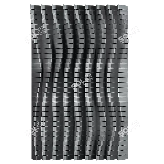 Anna Kruhelska Modern Metal Wall Sculpture 3D model image 2