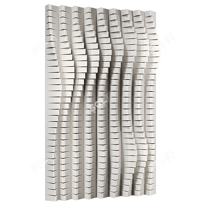 Anna Kruhelska Modern Metal Wall Sculpture 3D model image 4