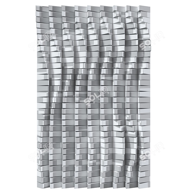 Anna Kruhelska Modern Metal Wall Sculpture 3D model image 6