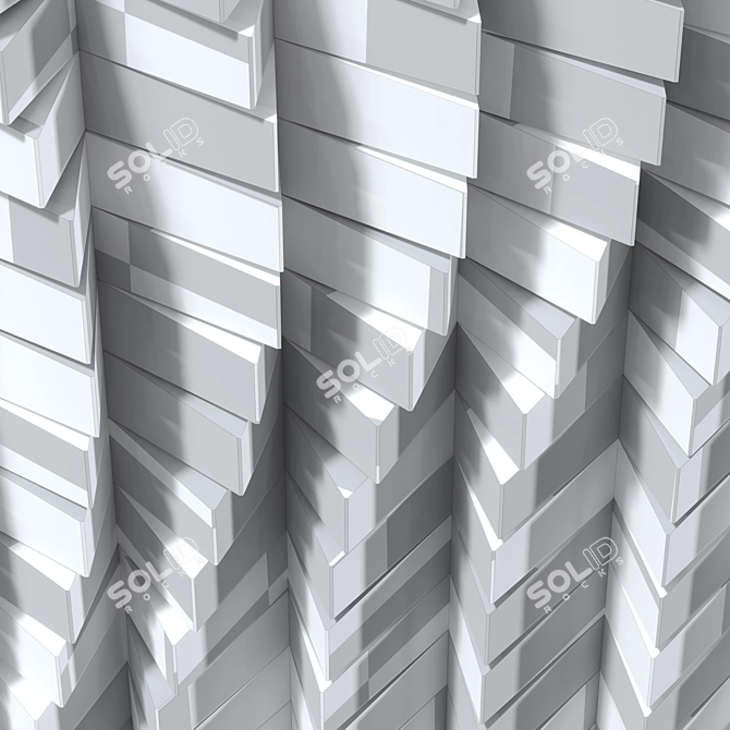 Anna Kruhelska Modern Metal Wall Sculpture 3D model image 7