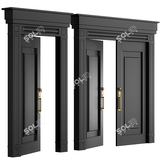 Exterior Door 18, 3D Model 3D model image 1