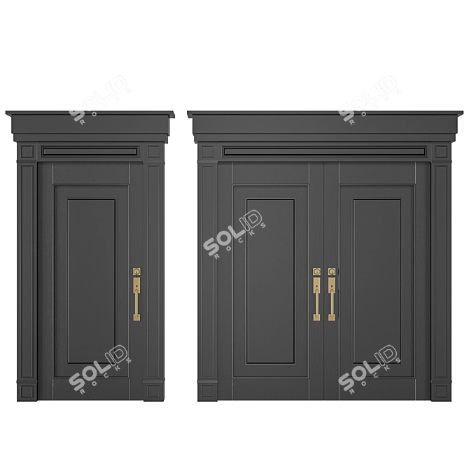 Exterior Door 18, 3D Model 3D model image 2