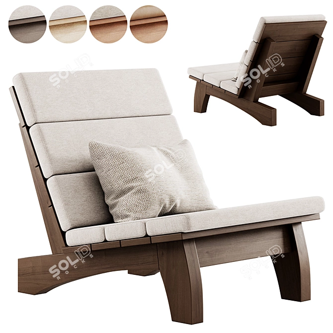 Modern Rio Manso Lounge Chair 3D model image 1